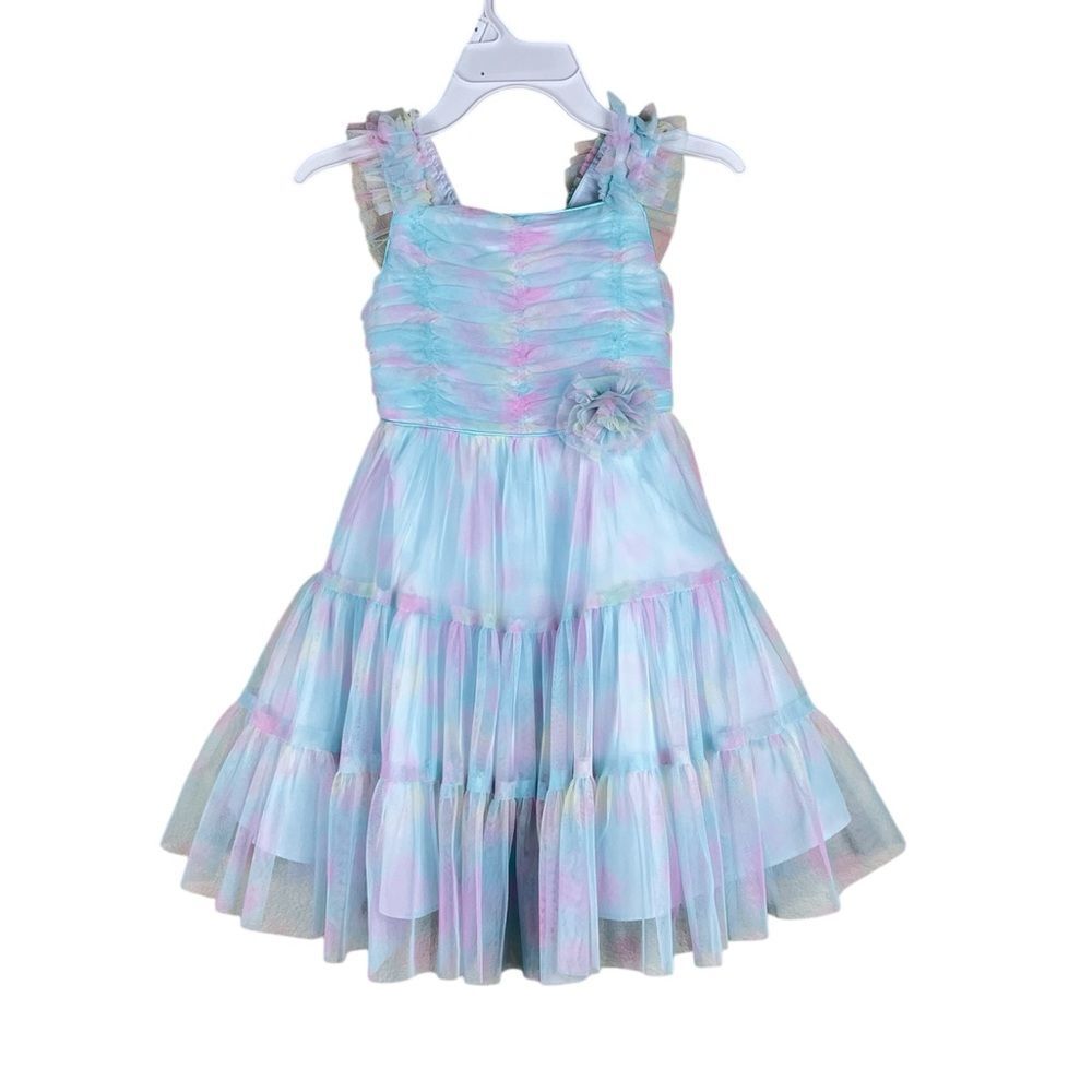 Jona Michelle girls tulle dress pastel colors summer, birthday outfit size 5T